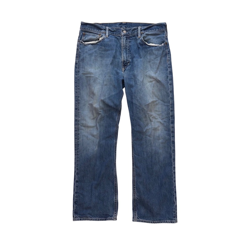 POLO RALPH LAUREN Jeans Mens 36 Blue Distressed Straight 30 Inseam 867 Classic